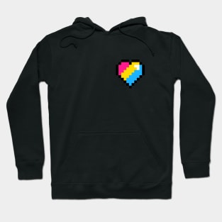 Pansexual Pride Pixel Heart Hoodie